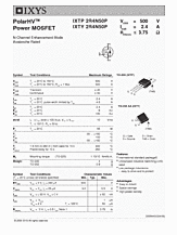 DataSheet IXTP2R4N50P pdf